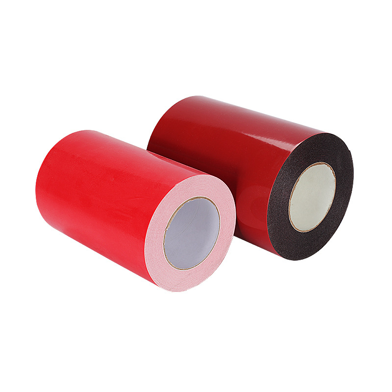 1mm Red Film Black Pe Double-Sided Foam Tape Sound Insulation Shock Absorber Car Foam Double-Sided Tape